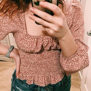 Princess Polly cropped floral top